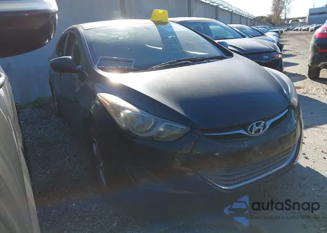 2013 Hyundai Elantra Gls from USA, damaged, VIN KMHDH4AE6DU727696